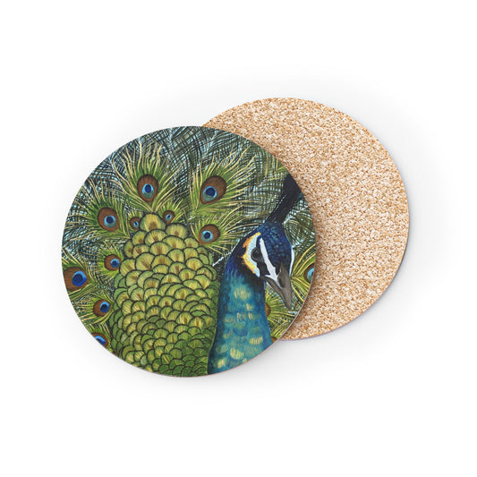 Strut Like a Peacock Coaster or Wall Art