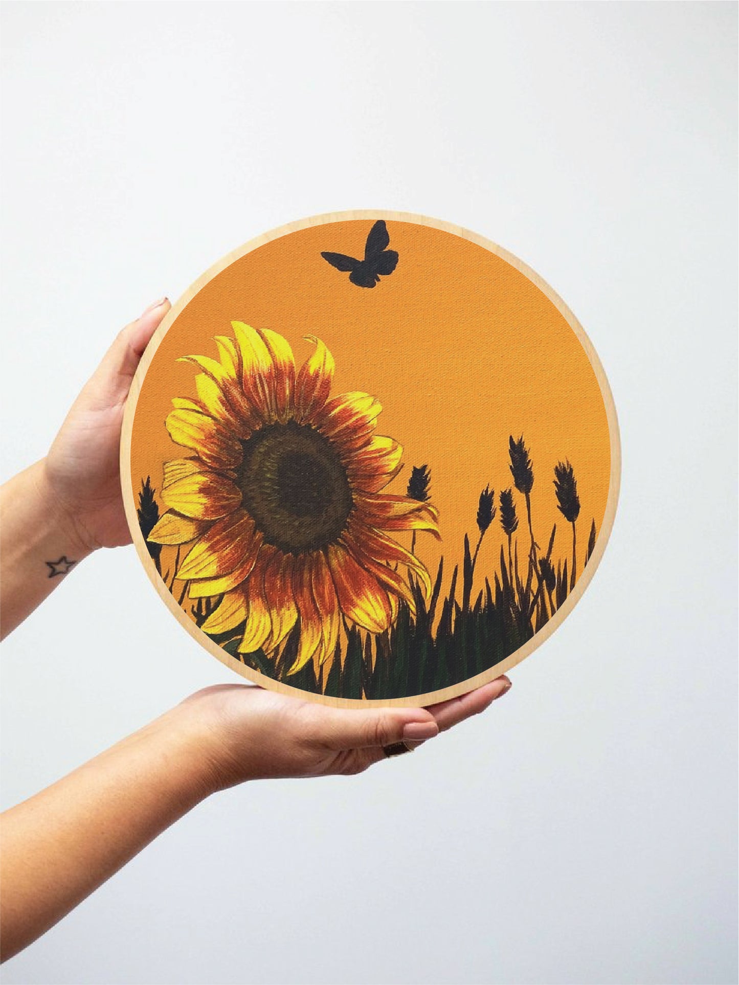 Hope and Freedom WOOD HEXAGON PRINT
