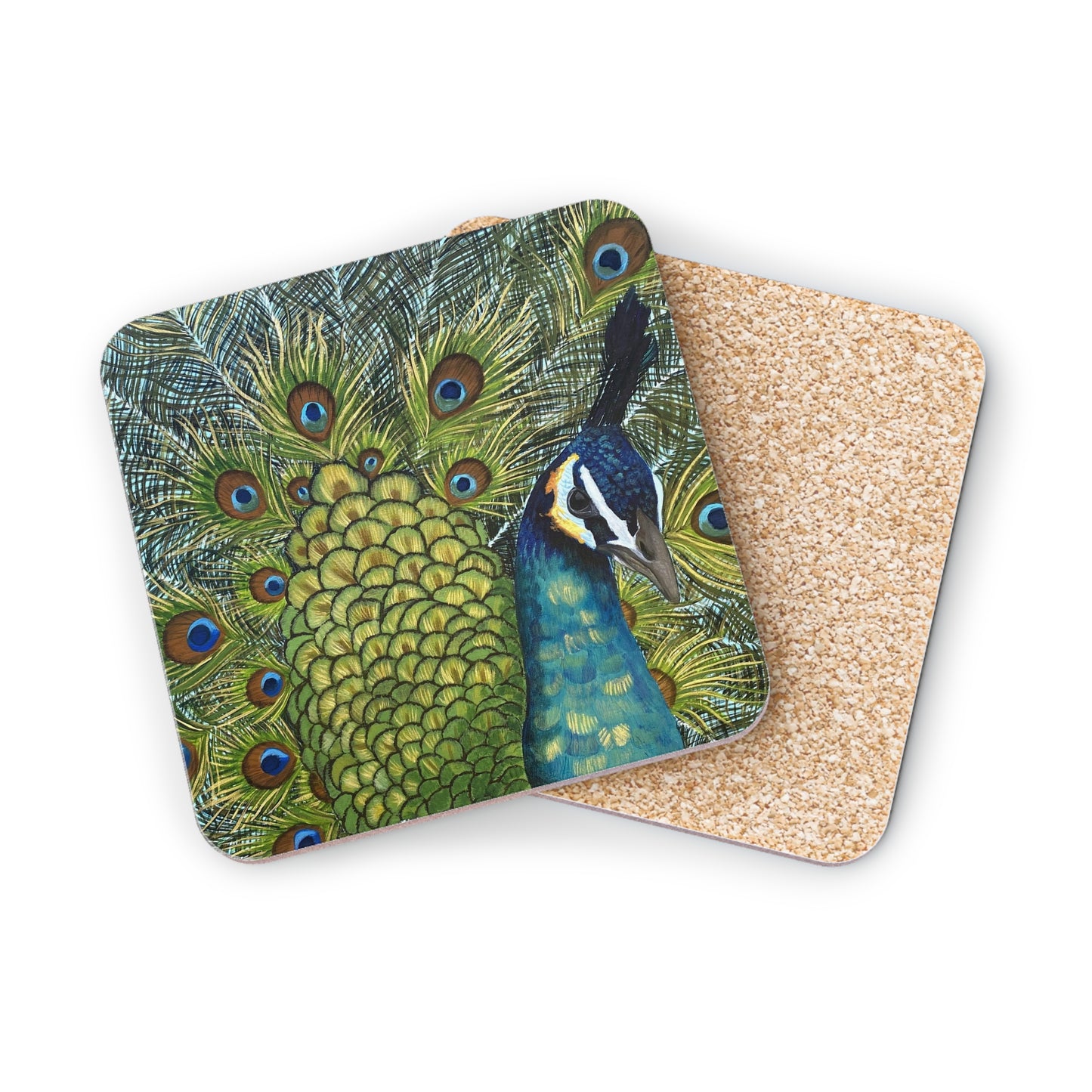 Strut Like a Peacock Coaster or Wall Art