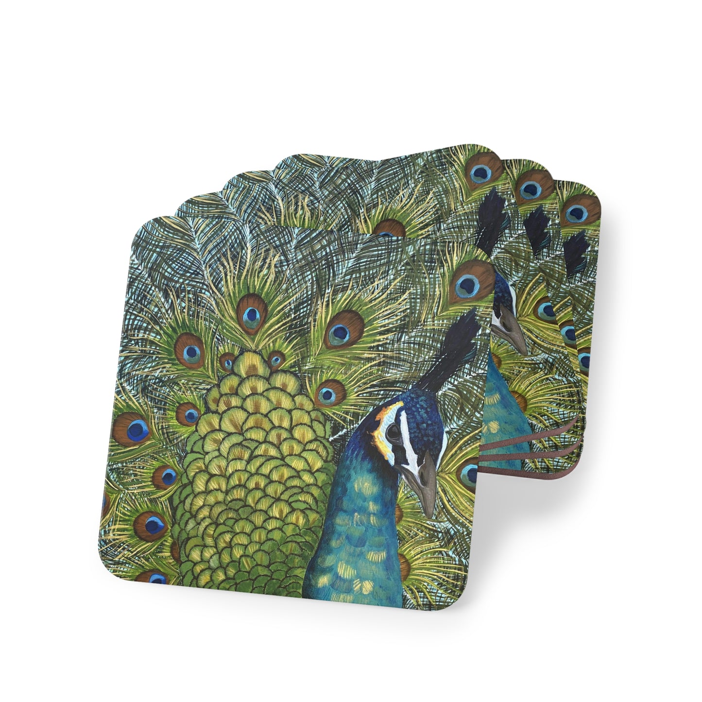Strut Like a Peacock Coaster or Wall Art
