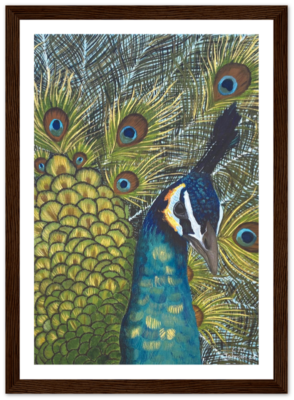 Strut Like a Peacock Vertical PRINT