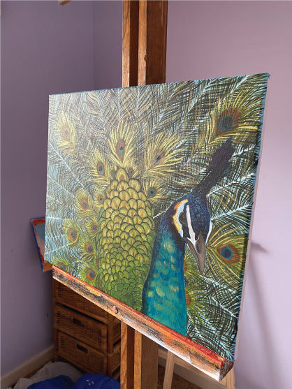 SOLD Strut Like a Peacock Original