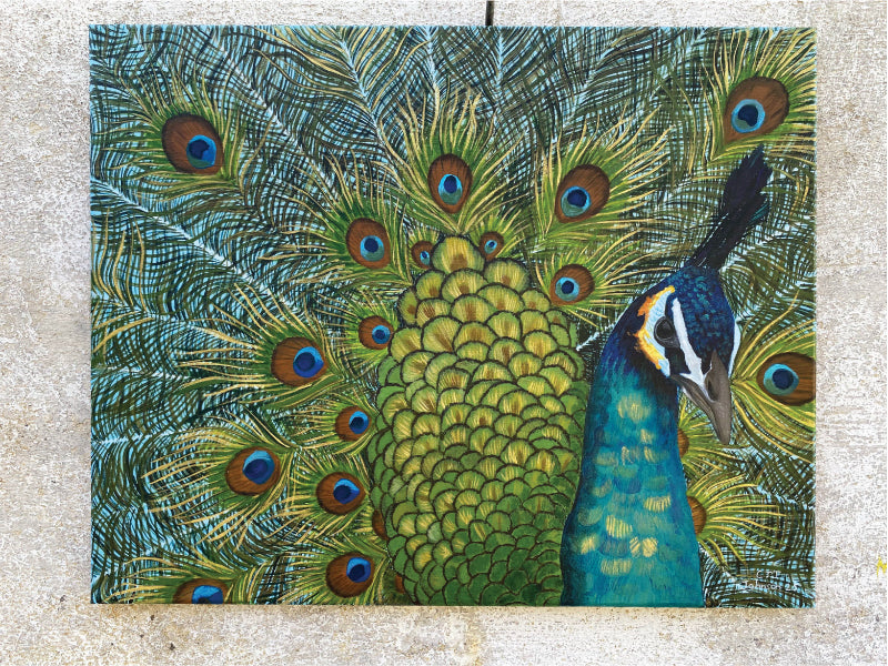 SOLD Strut Like a Peacock Original